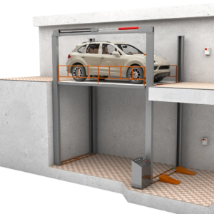 ELEVADOR HIDRÁULICO DE PLATAFORMA DE CUATRO COLUMNAS MUTRADE FP-VRC