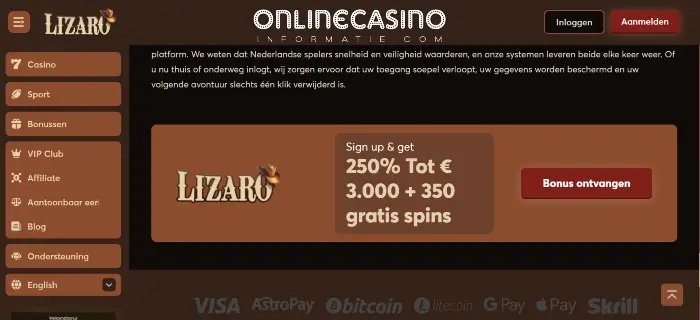 Lizaro casino online, lizaro casino app